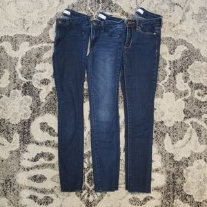 Bundle of 3 Abercrombie Jean Leggings